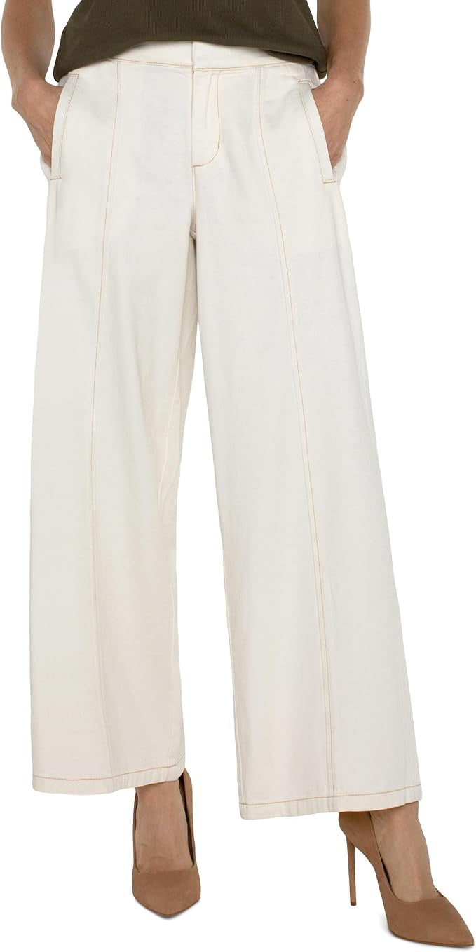 Wide Leg Trouser w/Elastic Waistband