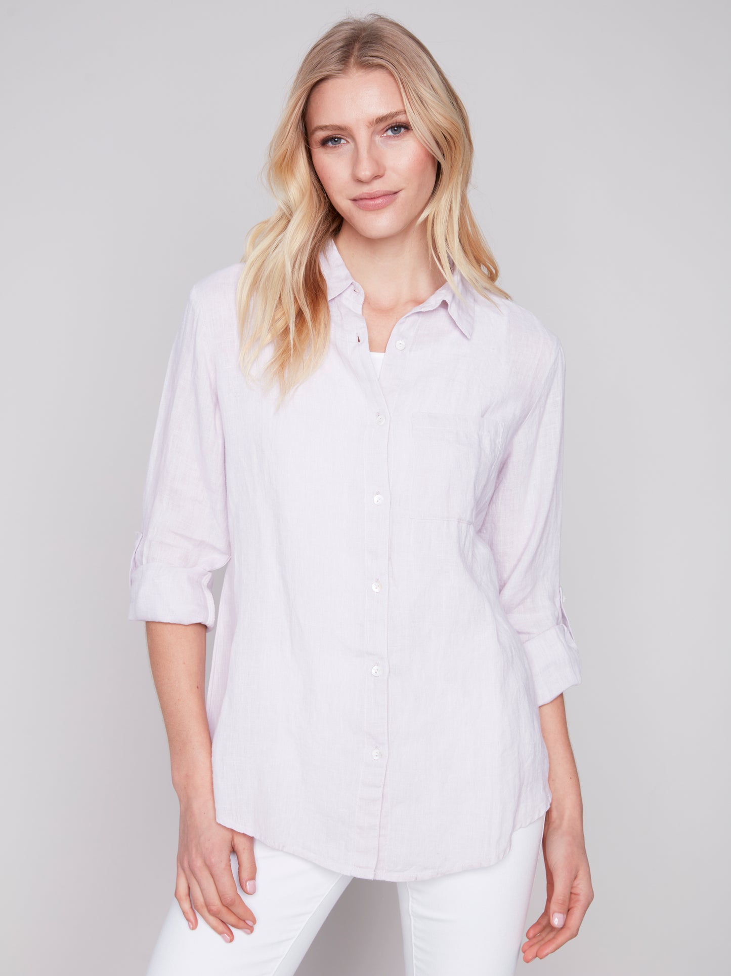 Sale!Lavender Linen Shirt