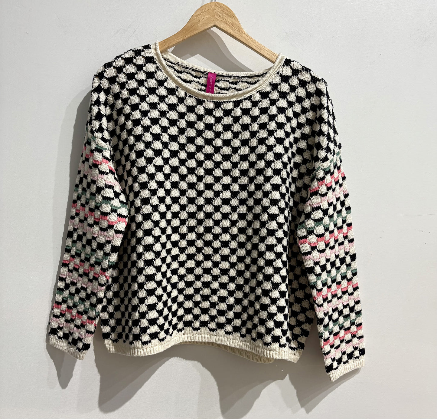 ZP7452U Checked Sweater