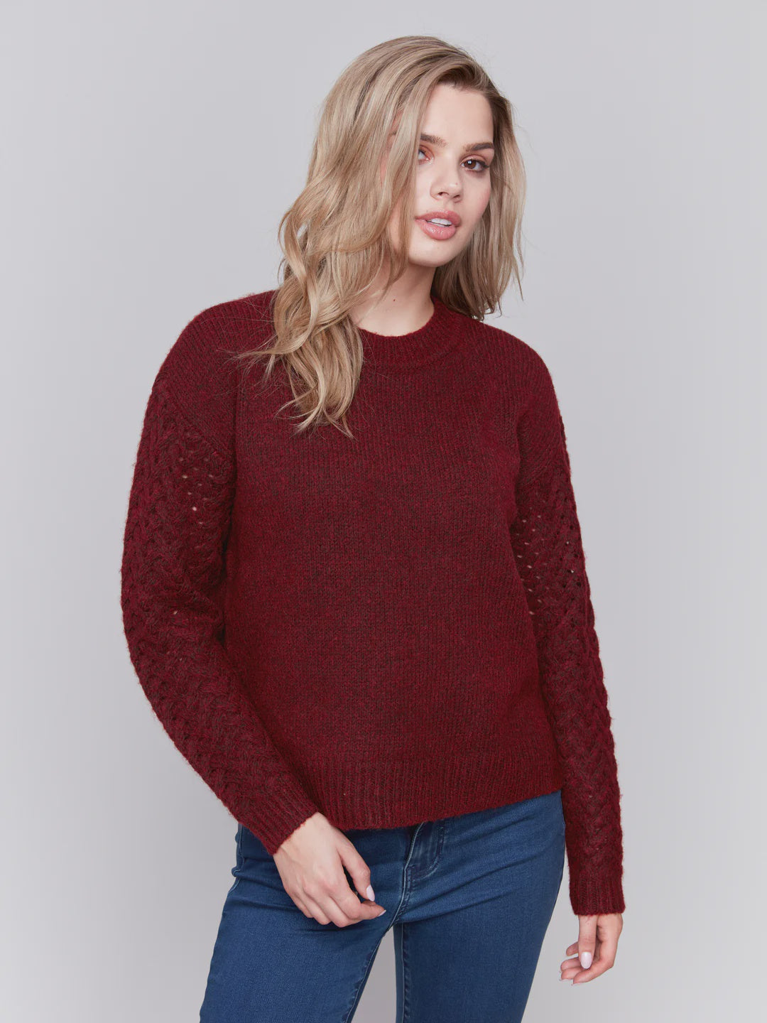 Cabernet Plushy Sweater