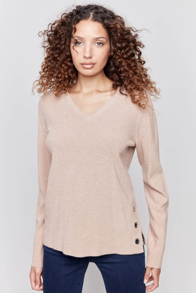 Truffle Sweater w/Side Slit