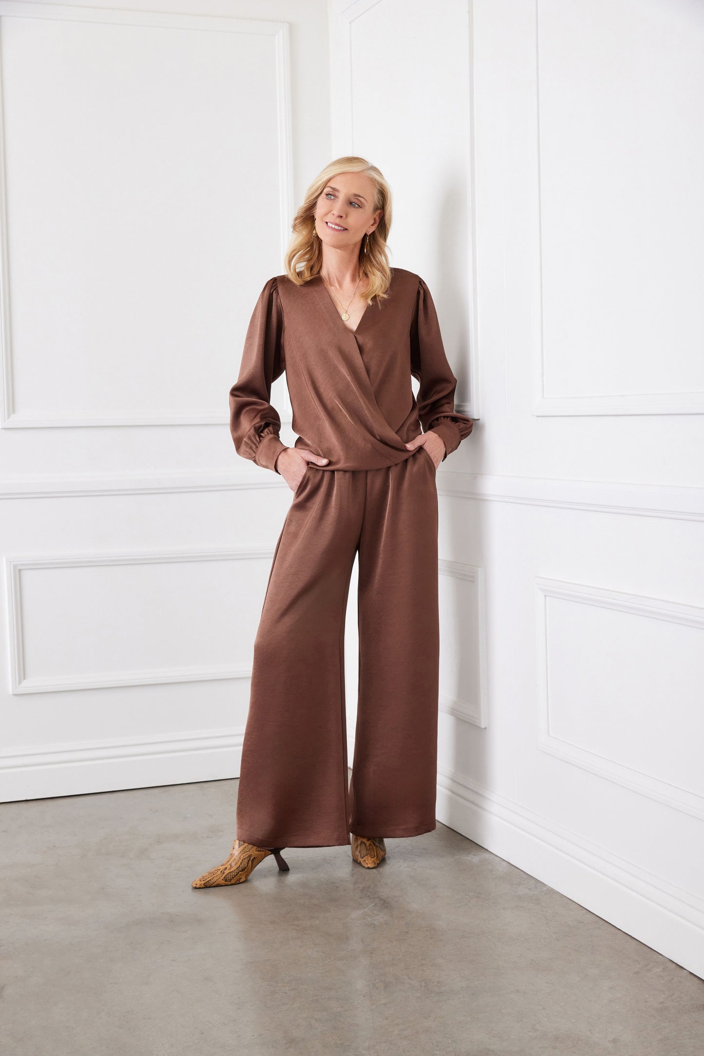Drape Front Top