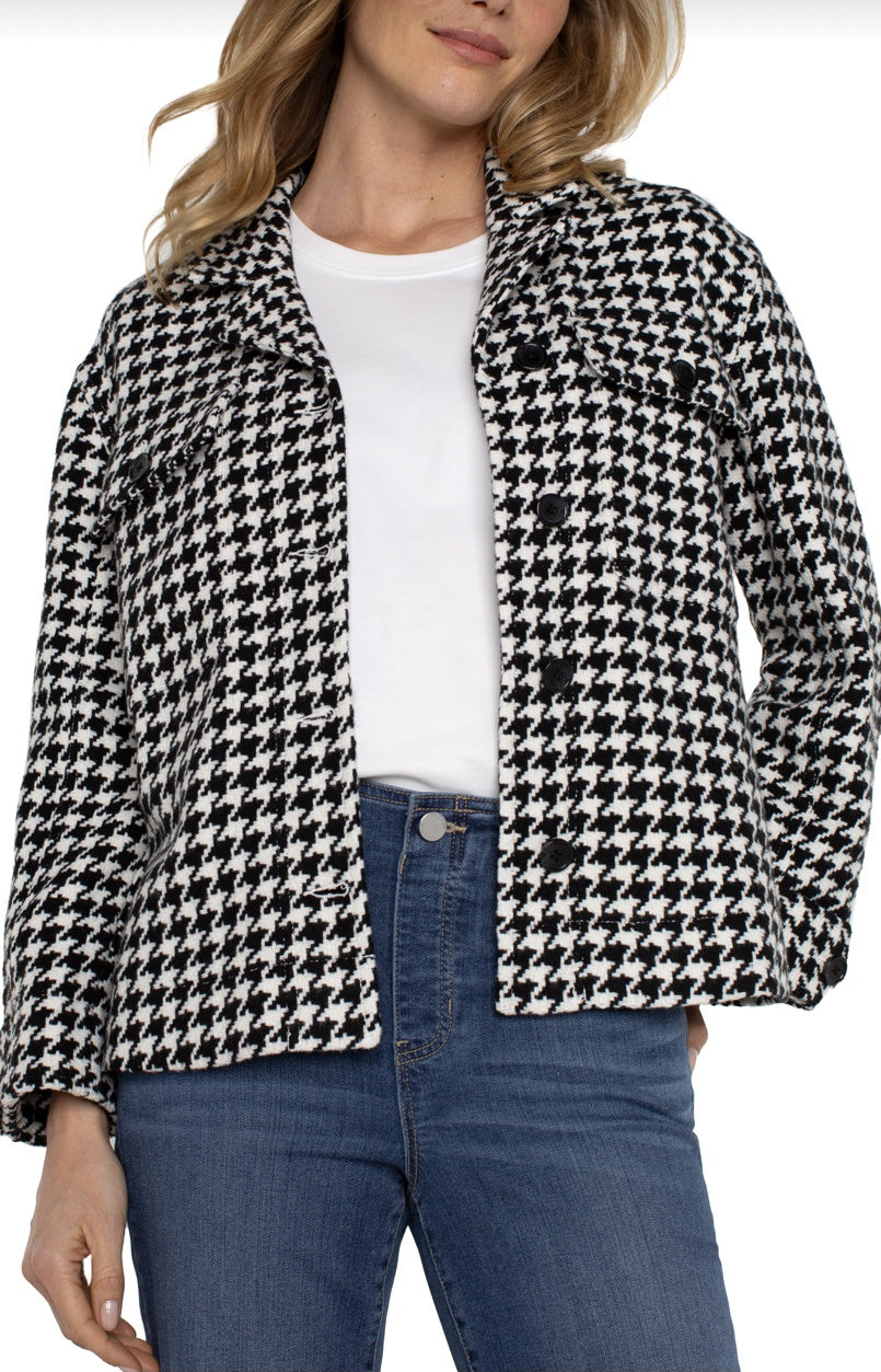 boxy shacket w side slits