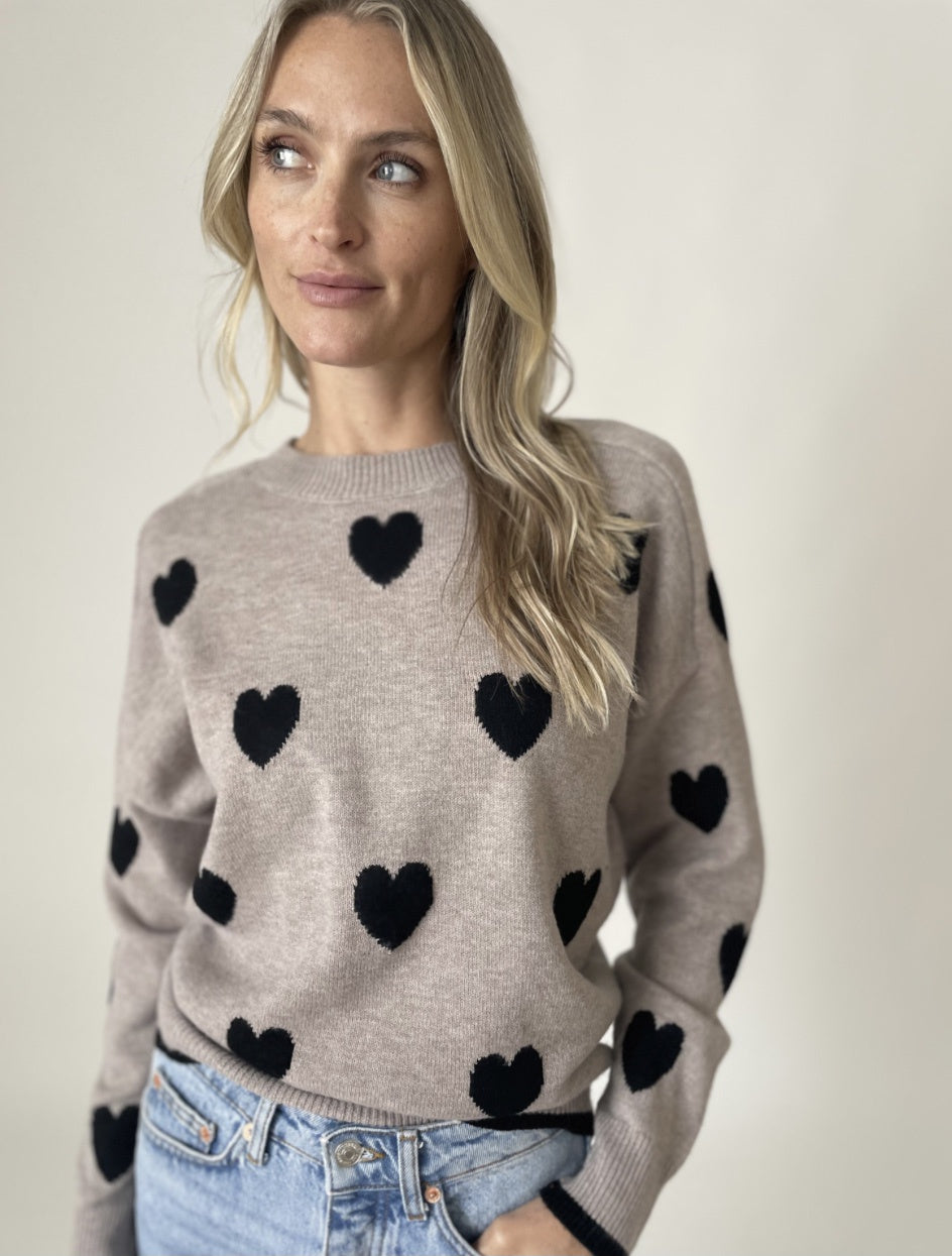 Graphic Sweater - Latte Love