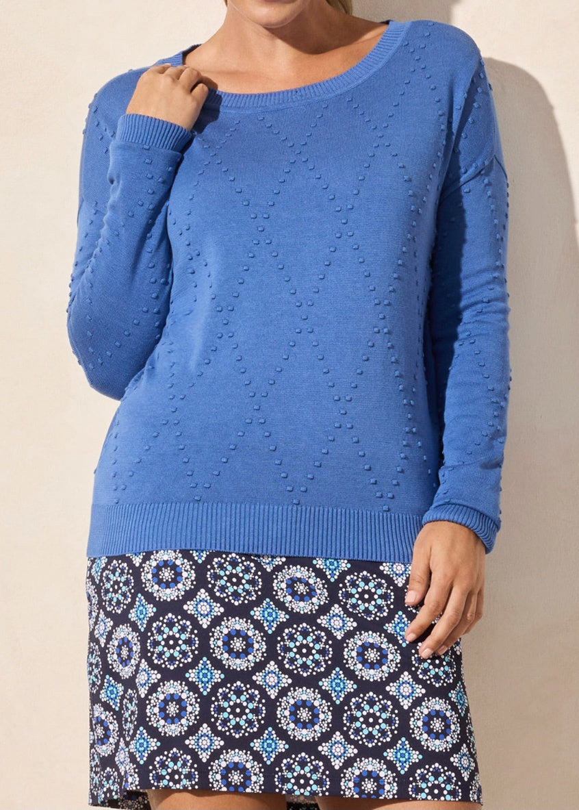 Long Sleeve Crew Neck Sweater w/ Thumb Holes