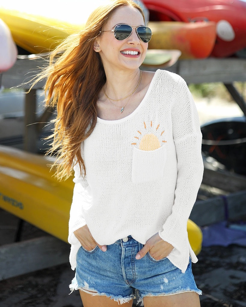 Sunshine Yellow/White Crew