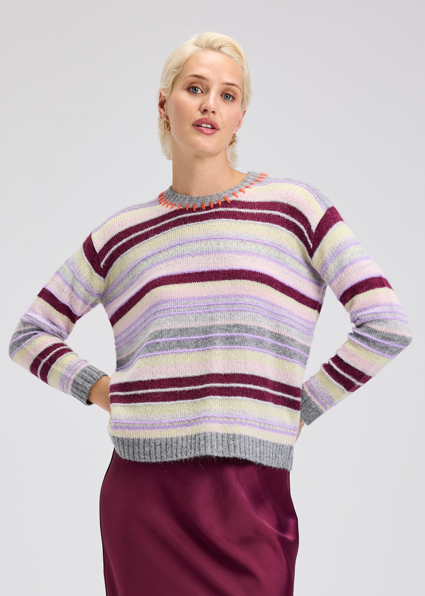 Mohair Stripe Sweater