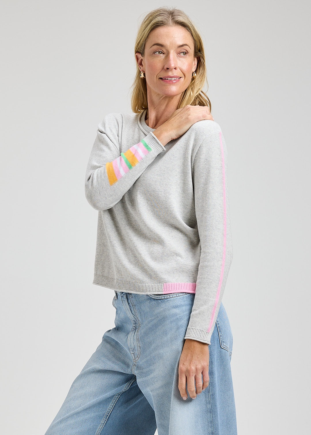 Roll Trim Sweater