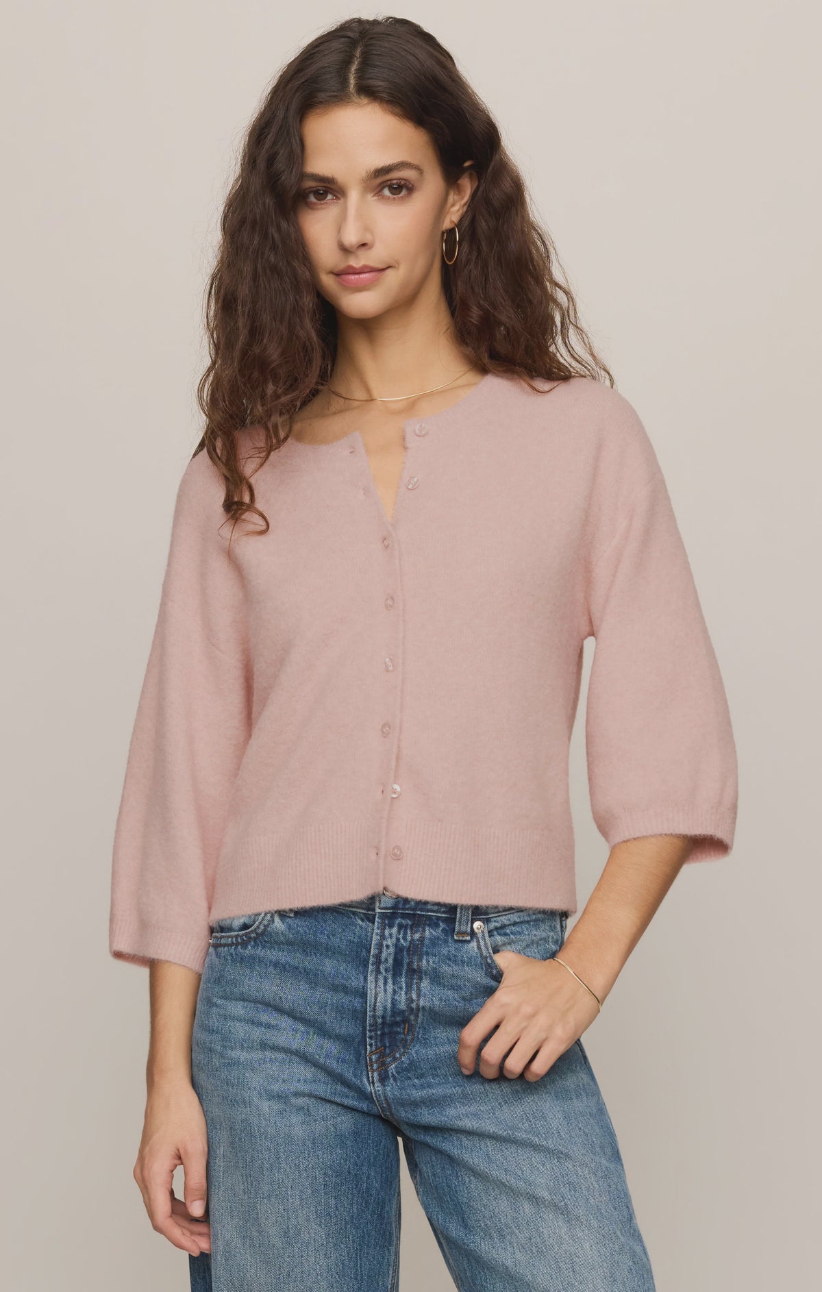 Valor Cardigan, Soft Blush