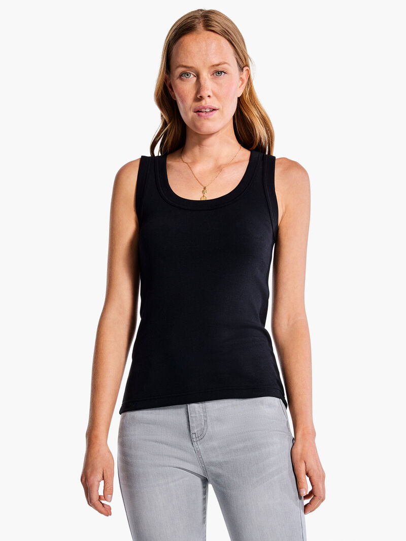 PERFECT KNIT RIB SCOOP TANK
