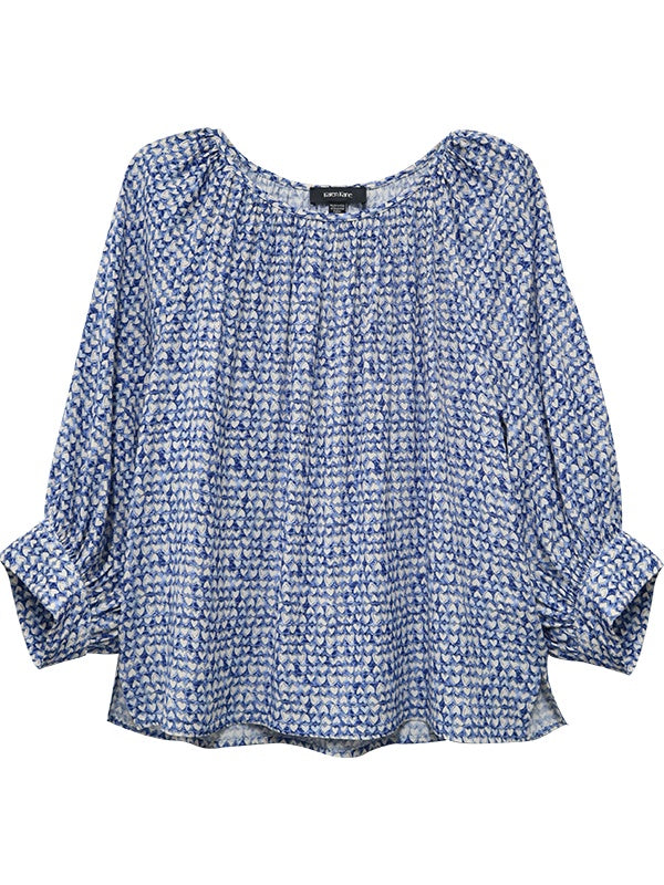 Blouson Sleeve Printed Top