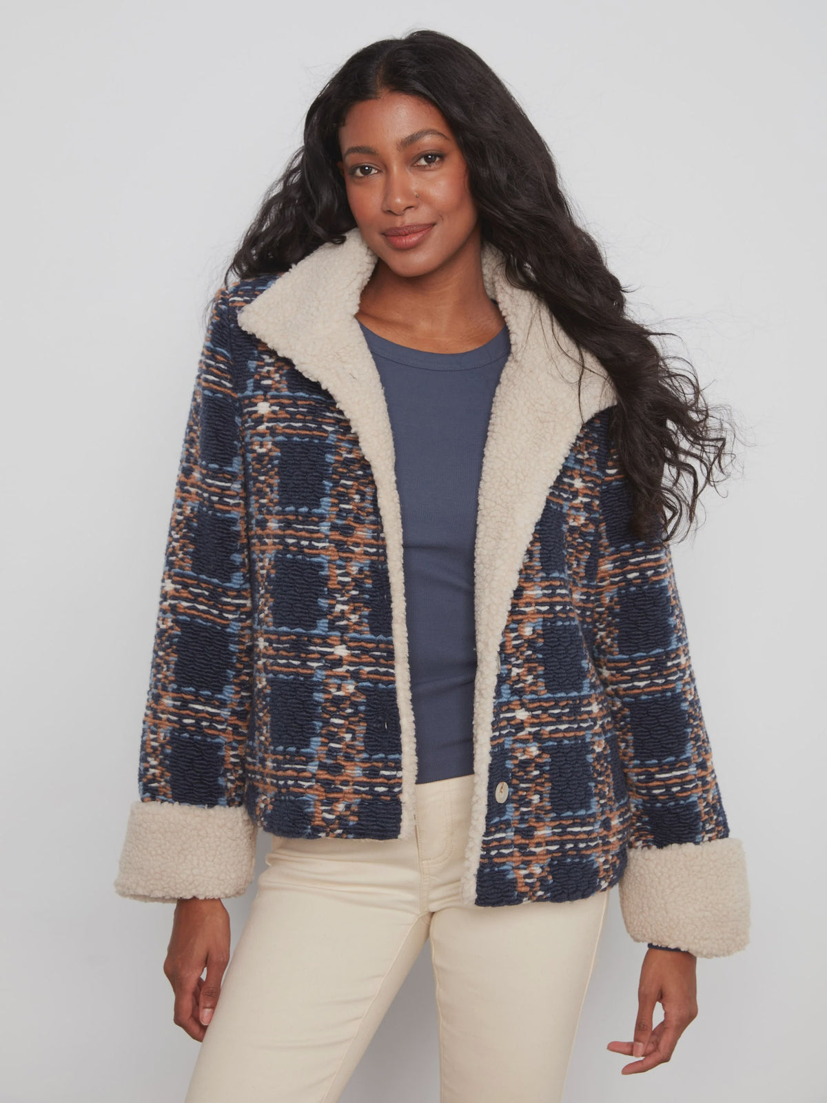 Chevron Boucle Jacket