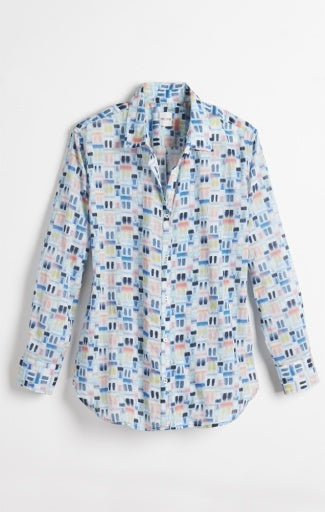 PORTOFINO COTTON BOYFRIEND SHIRT