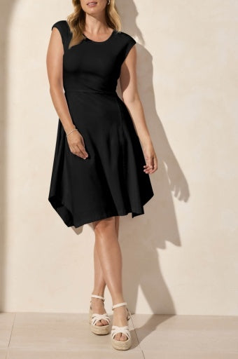 Sale!CAP SLV CREW NECK DRESS