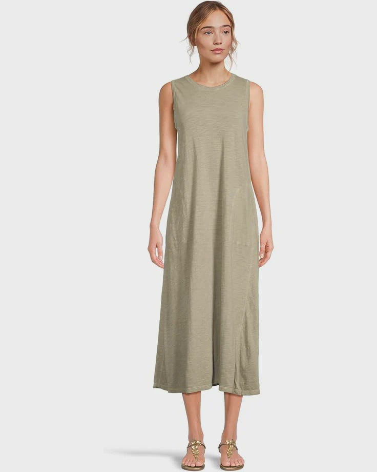 Sleeveless MaxiDress w/Pockets