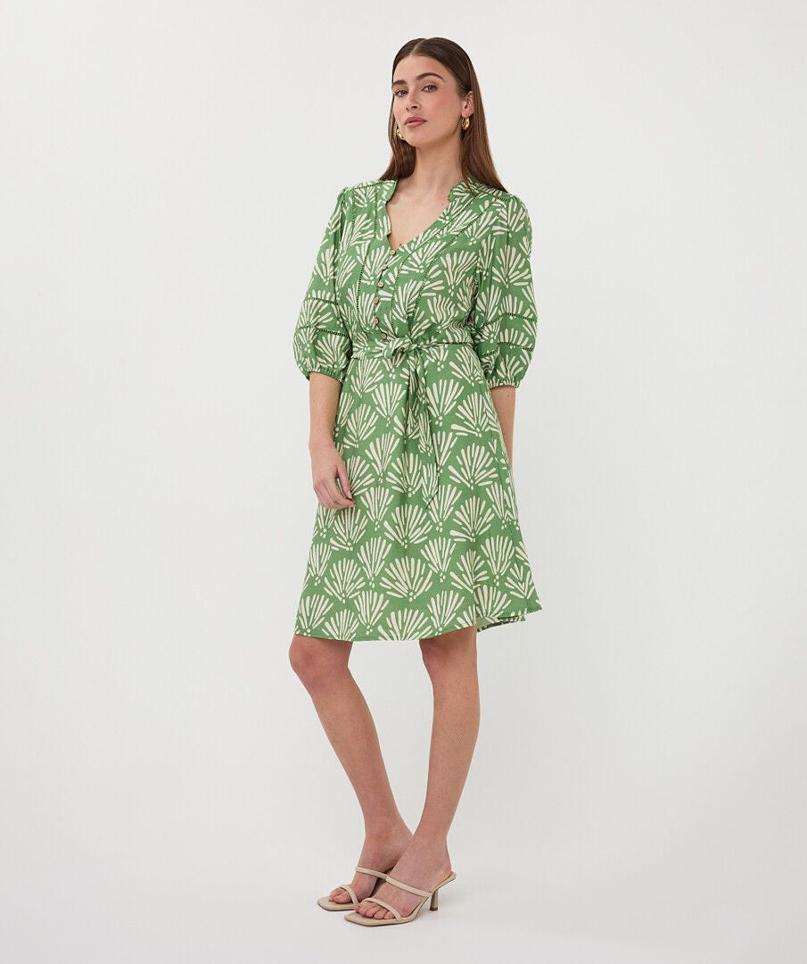 Tropical Print Dress
