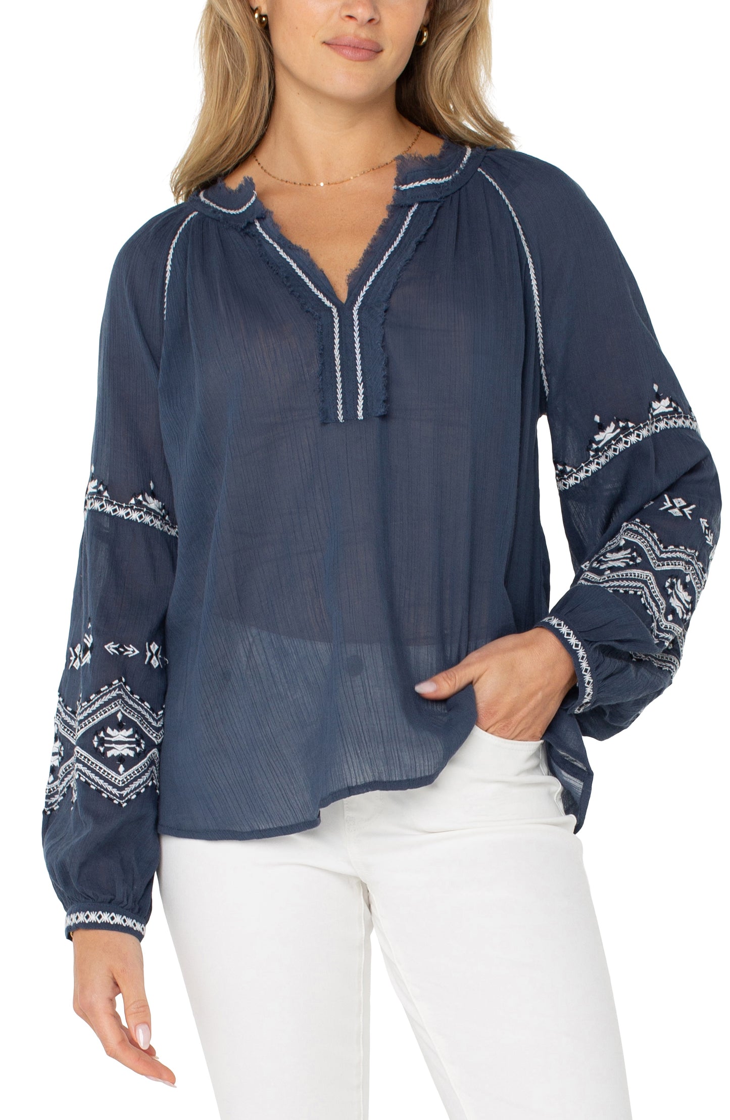 Raglan Woven Blouse