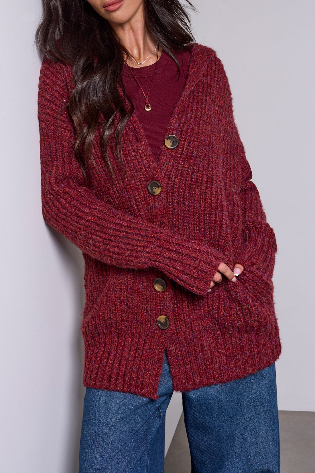 Oversized Sweater Cardigan, Pinot
