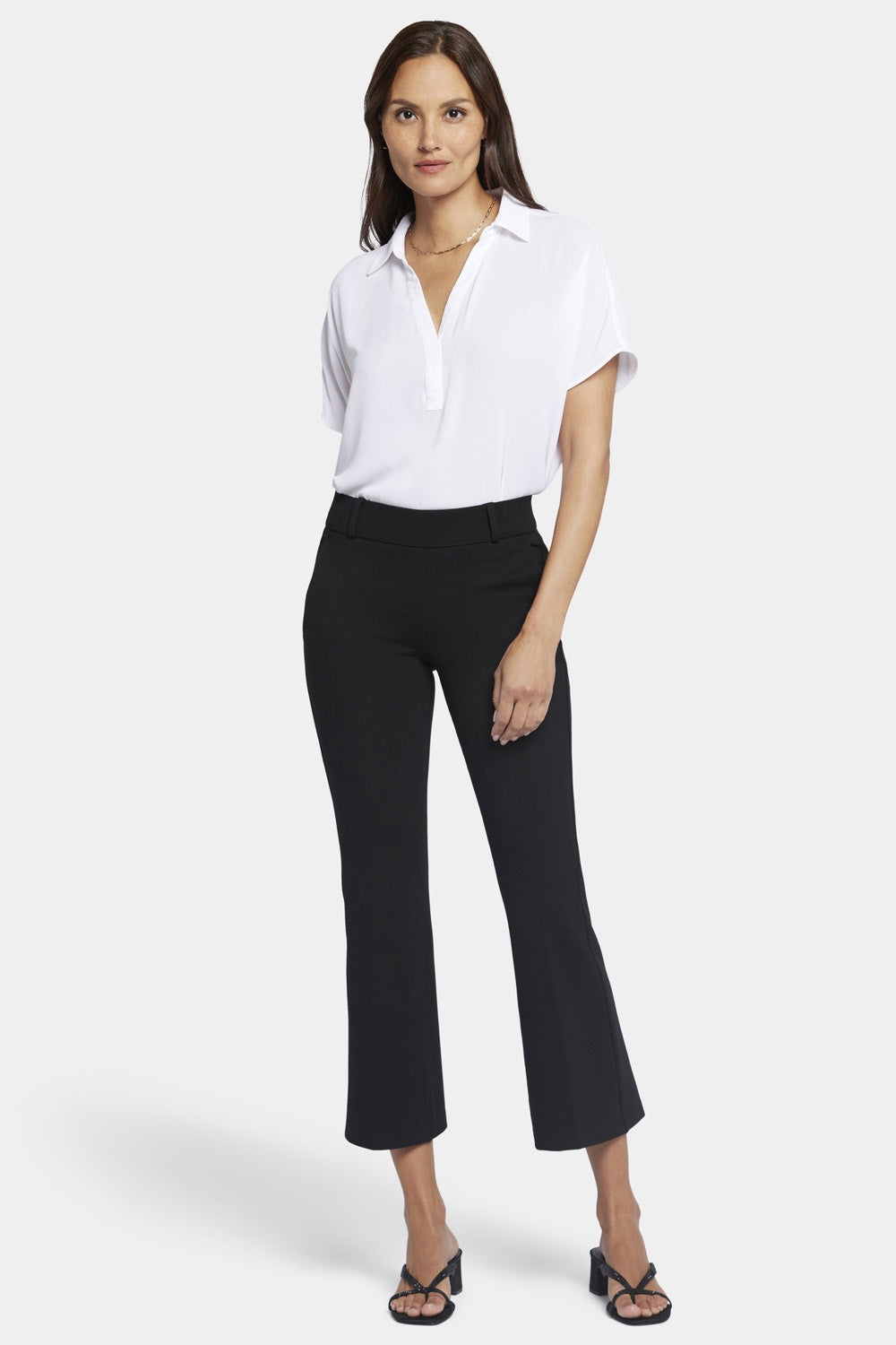 Flare Ankle Trouser, Black