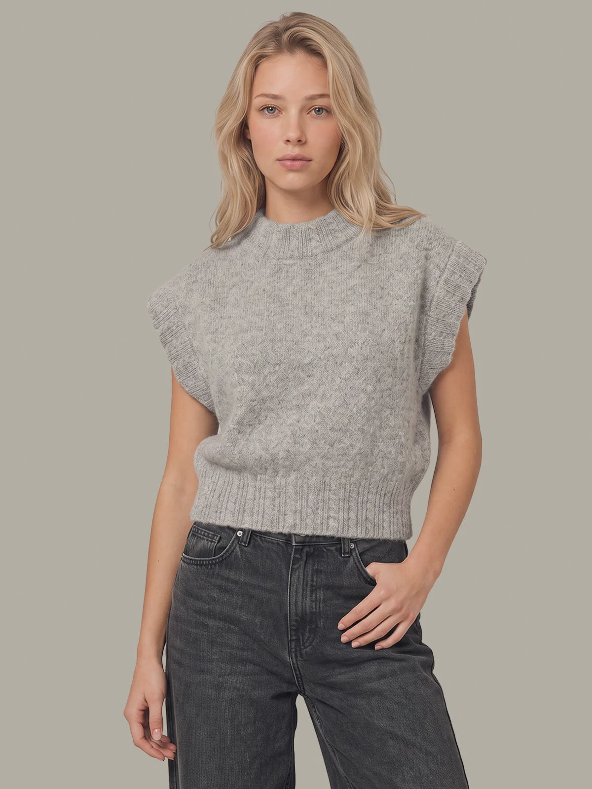 Greer Short Sleeve Dolman, Gray