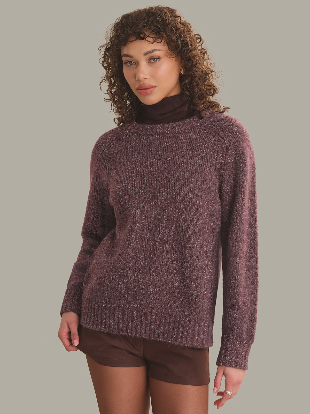 Constance Relaxed Crew, Italian Plum