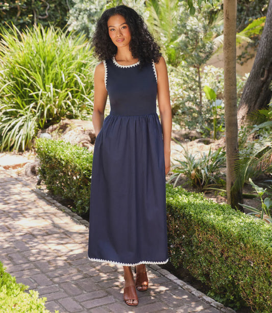 Edge Stitch Midi Dress