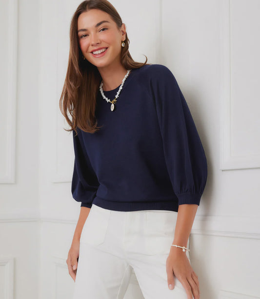 Puff Sleeve Raglan Sweater
