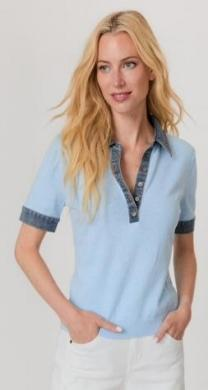 Denim Trim Polo