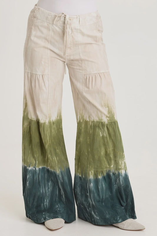 Terraced Wide Leg Pant