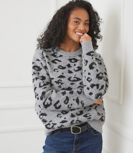 Metallic Animal Sweater