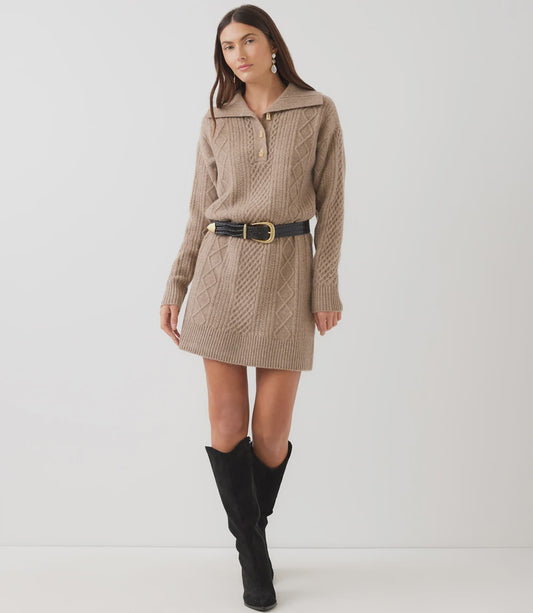 Cable Knit Sweater Dress