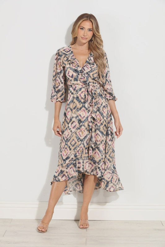 Chiffon Wrap Dress