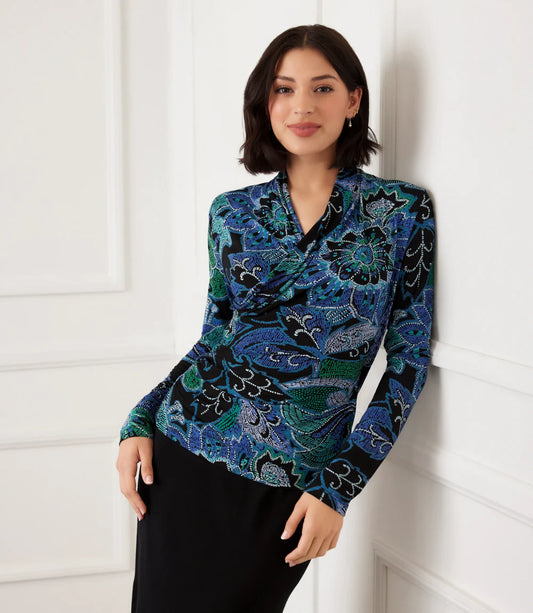 Drape Front Crossover Top