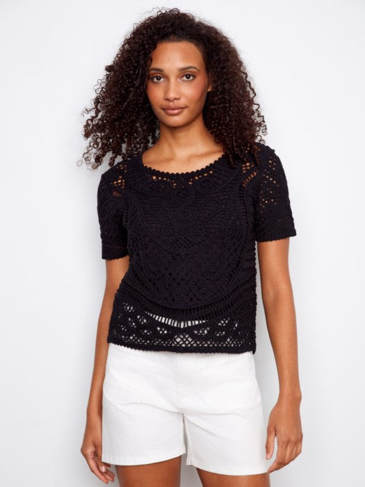 Reversible Cotton Crochet Top