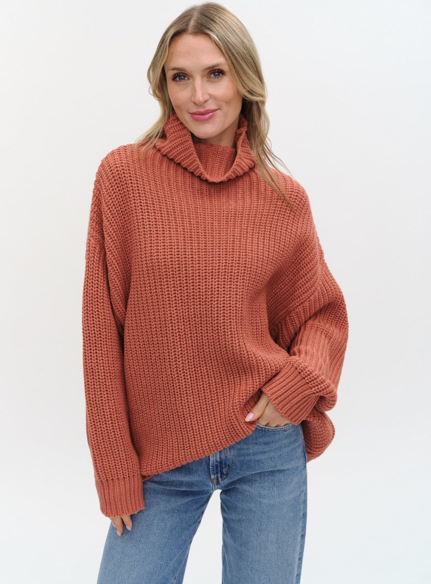 DELANEY OVERSIZED TURTLENECK SWEATER