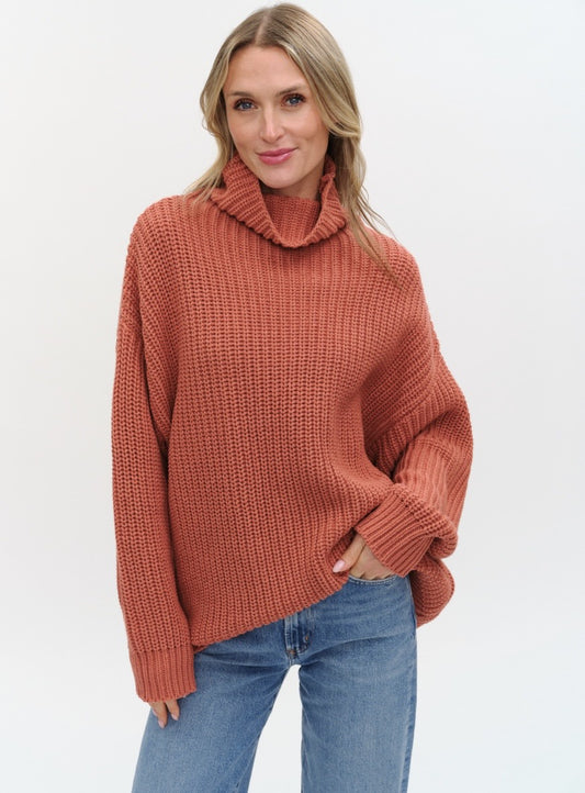 DELANEY OVERSIZED TURTLENECK SWEATER