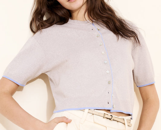 DELPHINE TIPPED CARDIGAN