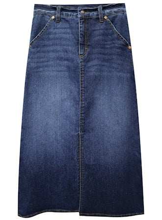 Denim Midi Skirt