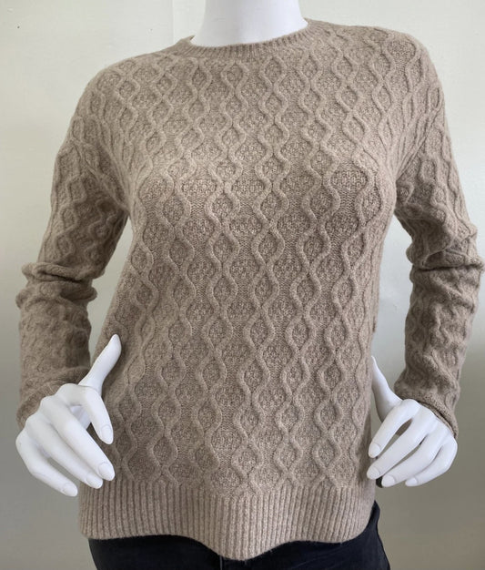 Cable Knit Sweater Almond