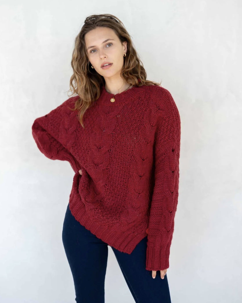 Topanga Cable Sweater OS