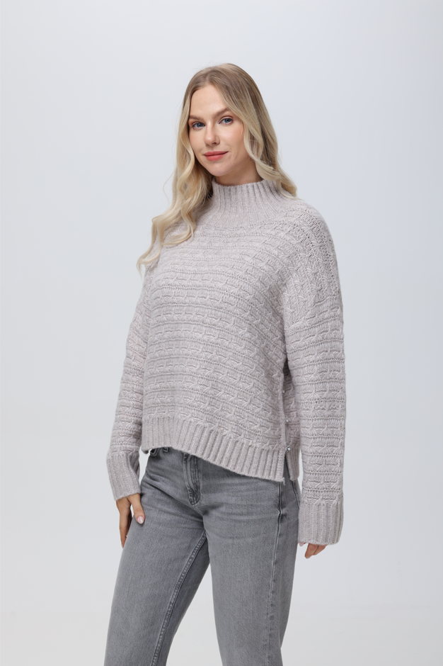 LAYLA MOCK NECK PULLOVER