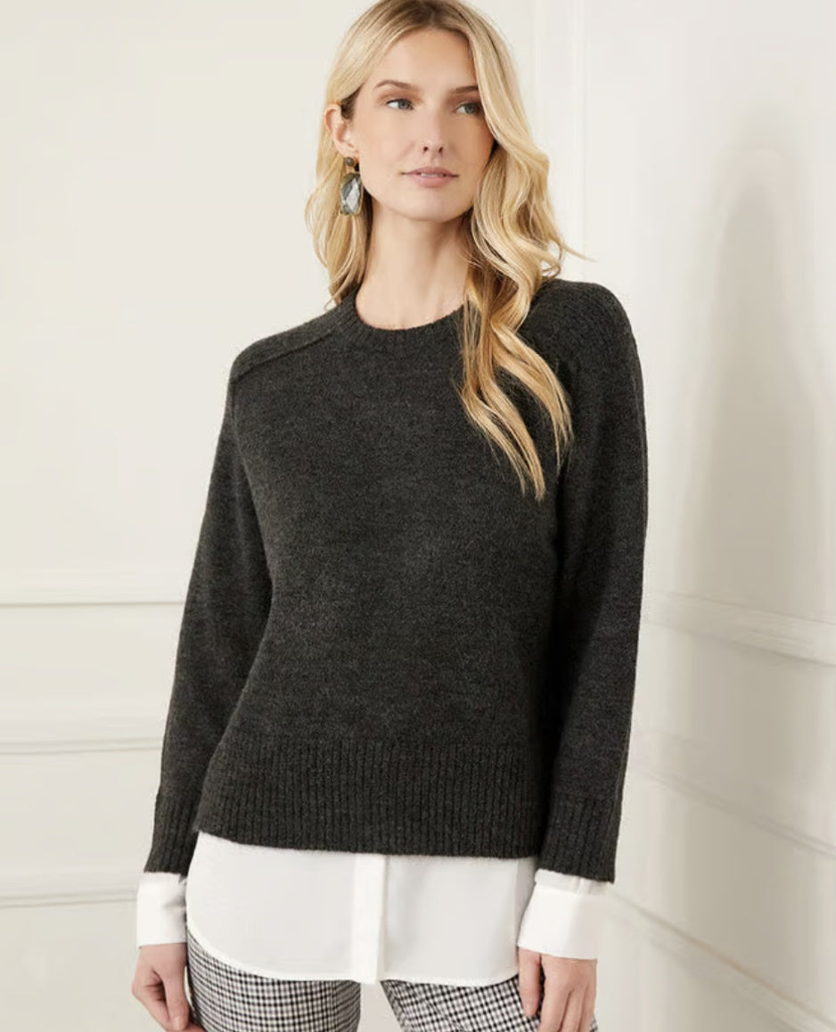 Layered Crew Sweater