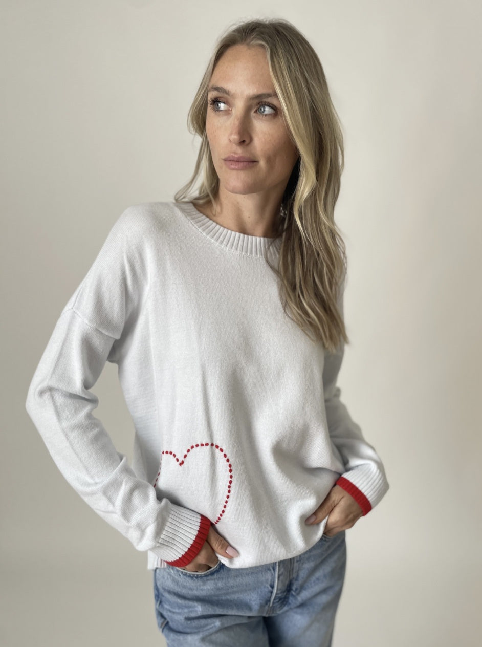 GRAPHIC HEART SWEATER | POOKIE SWEATER