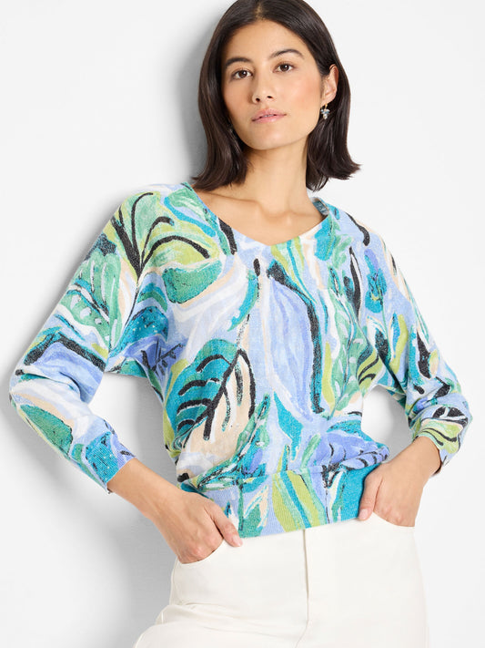 ISLAND BEAT COTTON SLUB SWEATER