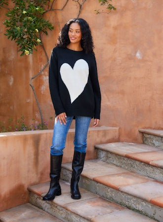Heart Jacquard Sweater
