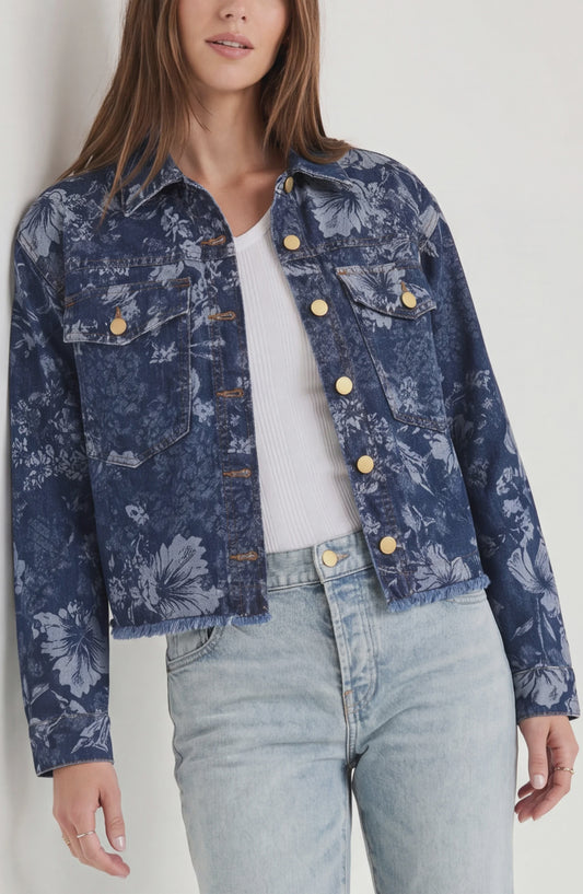 Denim Jacquard Jacket