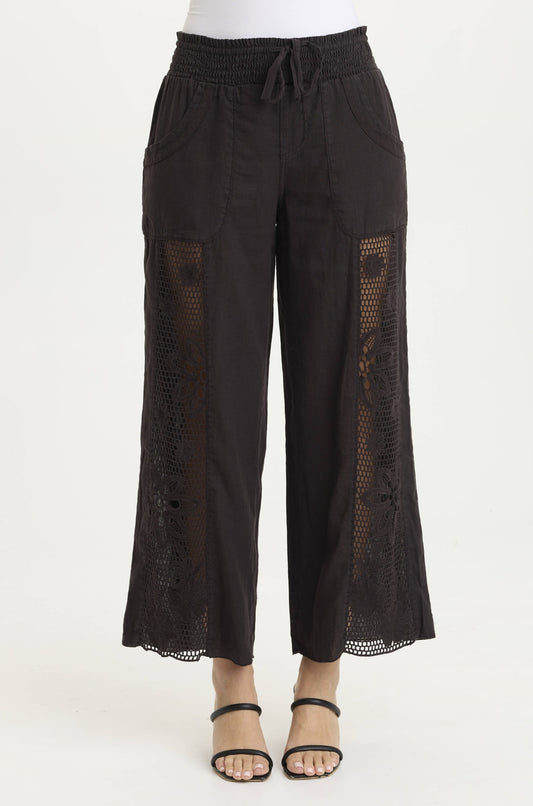 Rokel Wide Leg Black Pant - Two Colors!