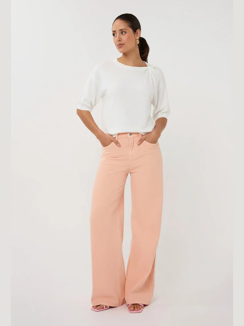 Sweater with Sleeve Twist