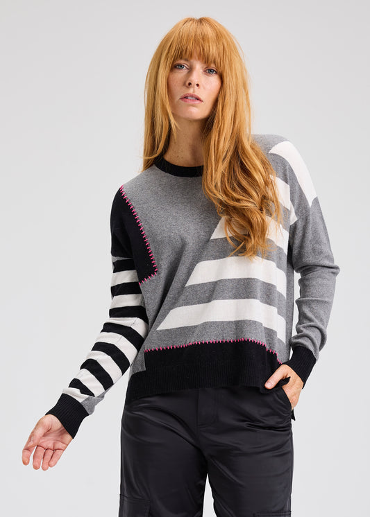 Handwork Stripe Sweater
