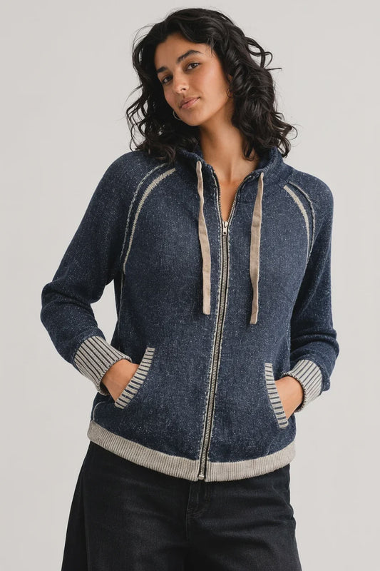 Zaket + Plover Two-tone Zip Up
